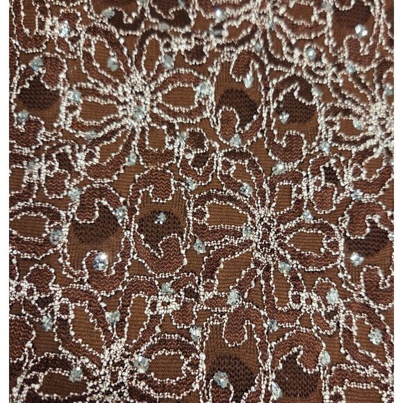 Lot of 4 j.t.b. Sz M Floral Stretch Evening Top Sparkle Holiday 3/4 Sleeve - Picture 7 of 16